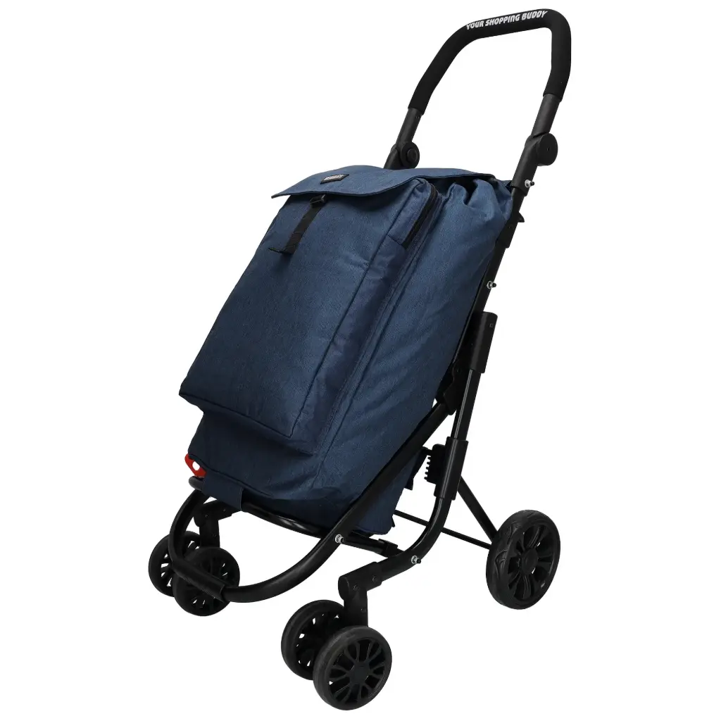 Shop2go 4-6 wheel push shopper with cooling compartment