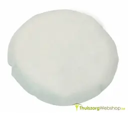Reservehoes in badstof - Wit - Voor Ringkussen van 45 cm 