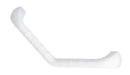 blanc - courbé - 40 cm