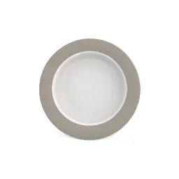 15,5 cm (kom) - wit met grijze rand