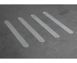 Transparent - straight 24.5 x 2.5 cm (per 12)