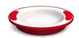 assiette chauffante rouge - diamètre 25,5 cm