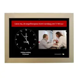 DayClock10-Generations Black with gold frame