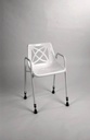Shower chair with armrests and backrest