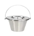 Toiletemmer Inox met Deksel – Duurzaam en hygiënisch