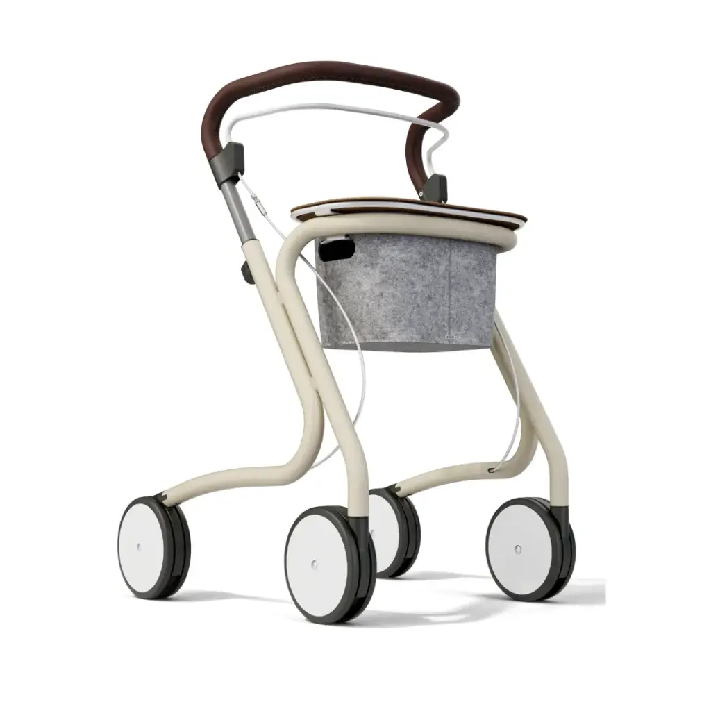 Scandinavian Butler rollator – Stijlvol serveerwagentje met éénhandige bediening & maximaal comfort