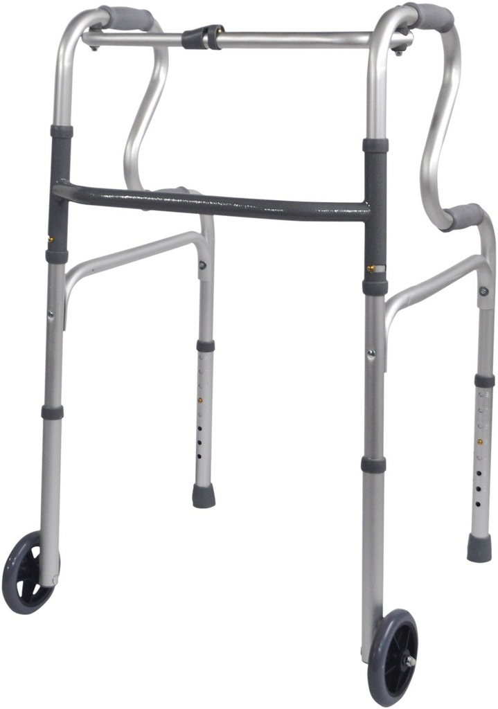 Opvouwbare looprek met 2 wielen 