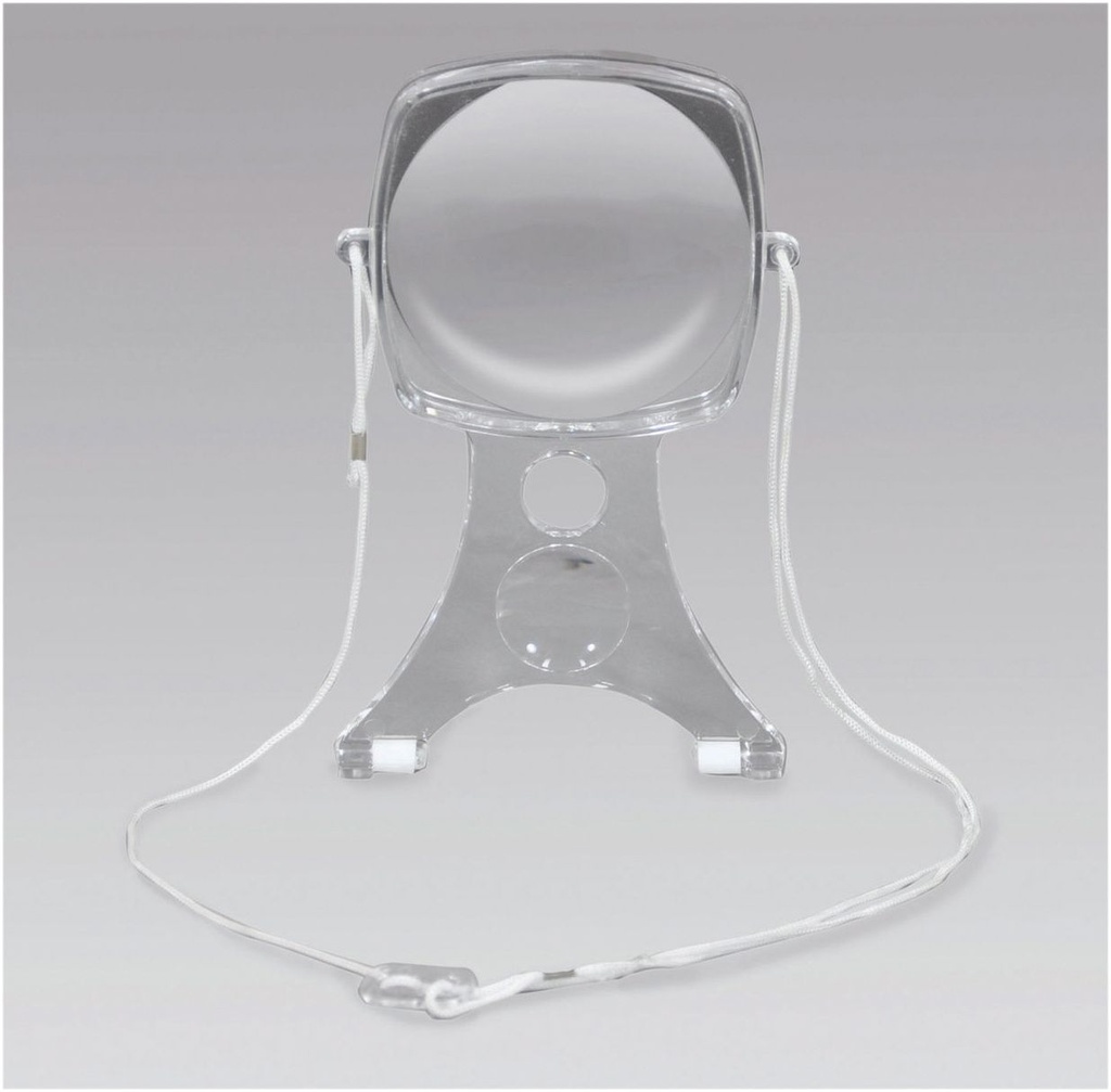 Hands-free magnifying glass