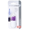 Zusammenklappbarer Silikonstrohhalm TravelStraw