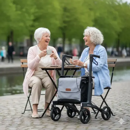 Rollz Flow – lichtgewicht rollator met extra wandelcomfort