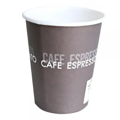 Kartonnen Koffiebekers 15 cl | Enkelwandige Papieren Wegwerpbekers (50 Stuks)