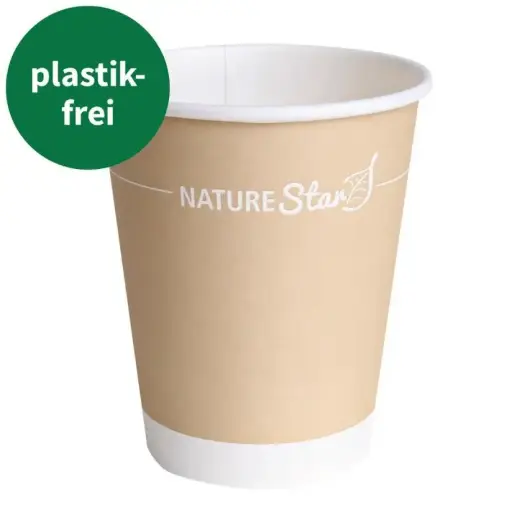 Kartonnen Koffiebekers 10 cl Naturel | Enkelwandige Papieren Wegwerpbekers (50 Stuks)