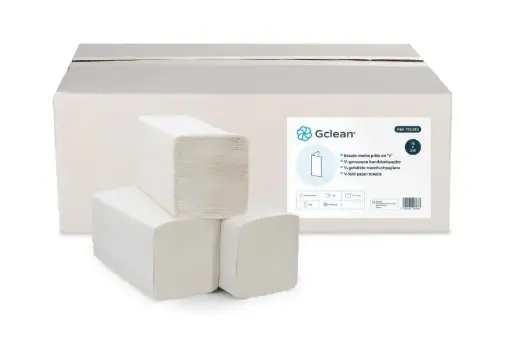 Gclean V-Gevouwen Handdoekjes 2-Laags | Doos van 3150 Papieren Handdoeken