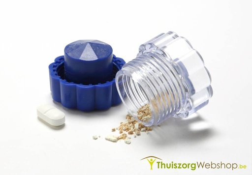 Pill crusher with storage compartment