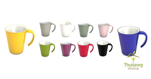 Cup with one large open handle