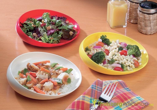 Rond bord met verhoogde rand Scoop