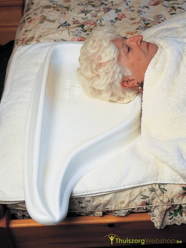 Haarwasbekken voorgevormd voor gebruik in bed
