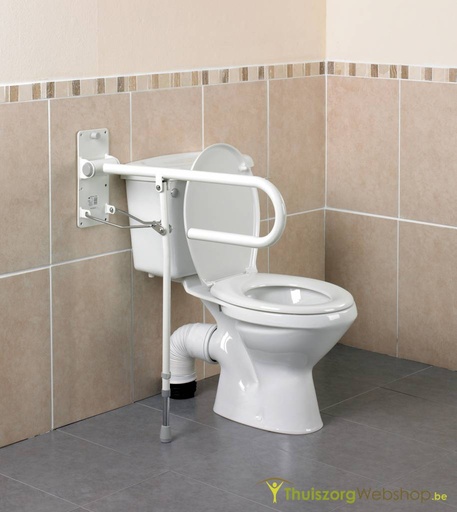 Opklapbare toiletbeugel met vloersteun