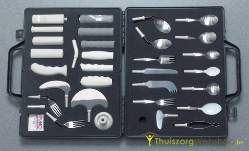 Coffret de couverts adaptés, 32 pièces