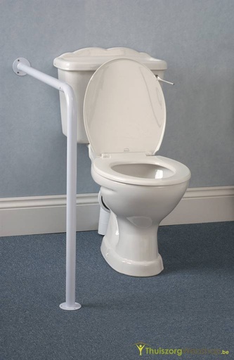 Fixed support for the toilet with floor/wall mounting 