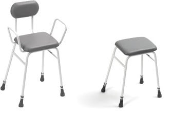 Chaise de douche et de travail avec siège en vinyle Days