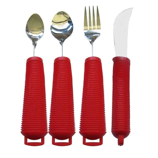 Custom cutlery with red handle