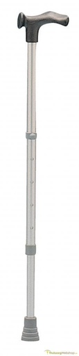 Wandelstok aluminium met anatomische handgreep