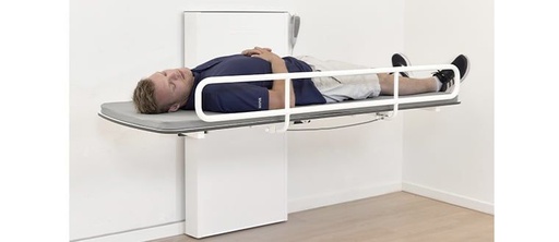 Opklapbare verzorgingstafel voor wandbevestiging Ropox Vario, elektrisch  hoogteverstelbaar