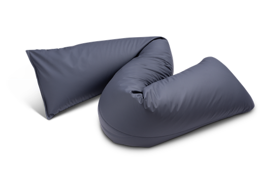 Zigzagkussen in afwasbare, bi-elastische, polyurethane stof 