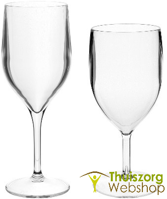 Onbreekbaar wijnglas in PVC