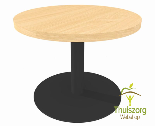 Ronde Salontafel met Centrale Poot | Zorgtafel Hoogte 45 cm