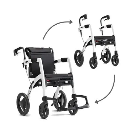 Rollz Motion – Rollator en Rolstoel in Eén | Plooibaar, Ergonomisch en Comfortabel