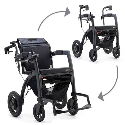 Rollz Motion Electric – 3-in-1 rollator en elektrische rolstoel (opvouwbaar)