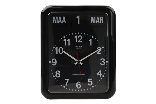 Large analog calendar clock 