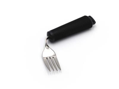 Forks with ergonomic handle