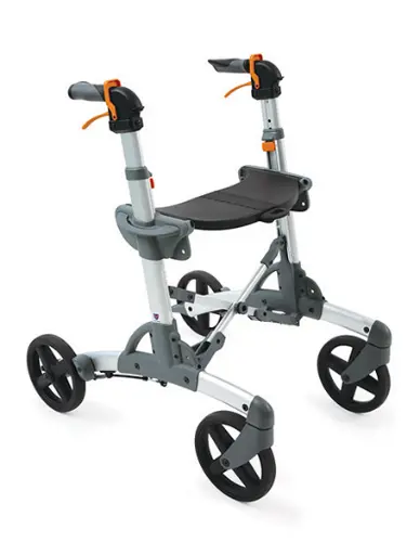 Volaris Smart Rollator – Volledig Verstelbaar, Lichtgewicht & Extra Sterk (150 kg) met Harde Zitting (Inclusief mandje)