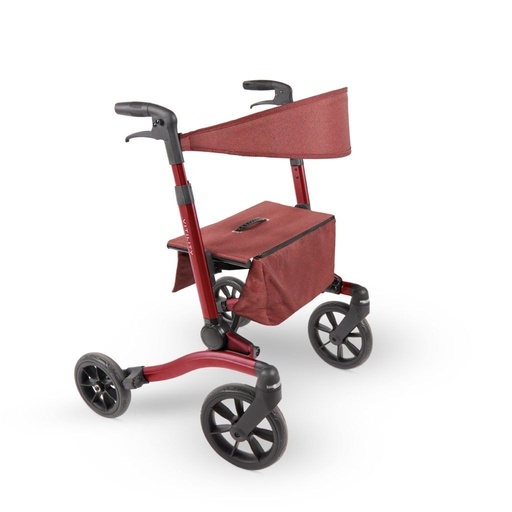 Rollator met dubbel vouwsysteem