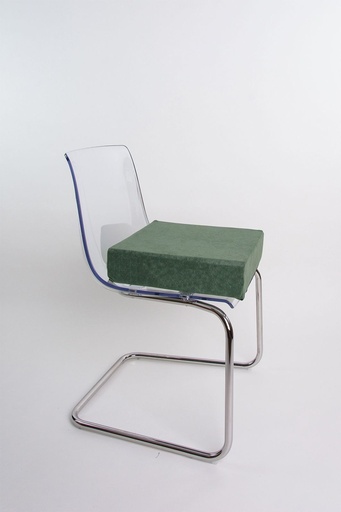 Verhogingskussen met hoes - 40 x 40 x 10 cm - grijs