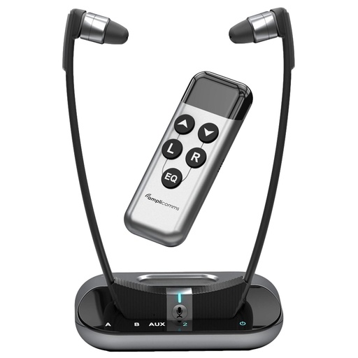 Draadloze hoofdtelefoon met versterker voor TV/HIFI