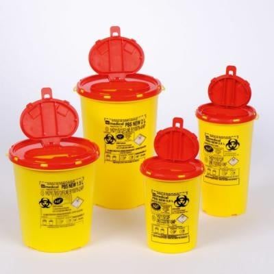 Round needle container
