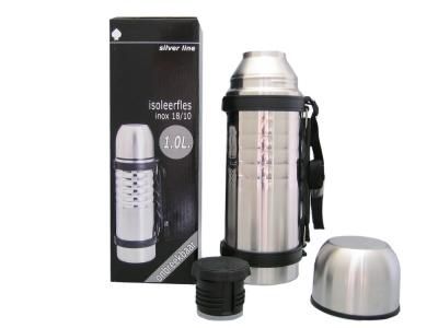 Isothermal bottle in stainless steel, unbreakable. Screw cap