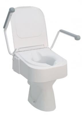 Toiletverhoger met armsteunen en deksel