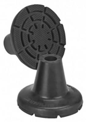 Stokdop extra breed 8 cm voor wandelstok 16 mm, zwart.
