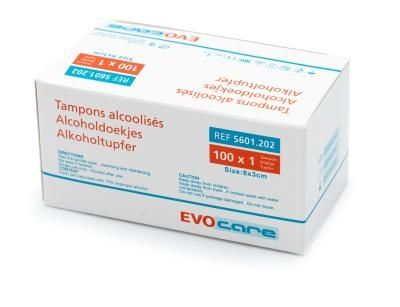 Evocare alcoholdoekjes - Doos van 100