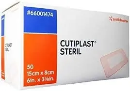 Cutiplast wondverbanden, 15 x 8 cm, steriel - Doos van 50