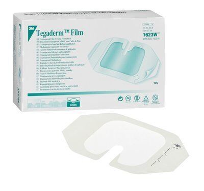 Tegarderm transparante film IV, 6 x 7 cm - steriel - Doos van 100